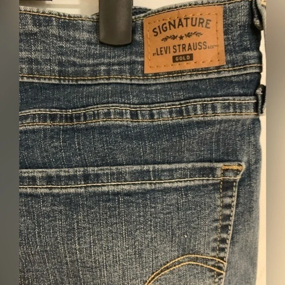 Signature by Levi Strauss Gold Mid Rise Straight Leg Denim Jeans Men 16M W33 L32